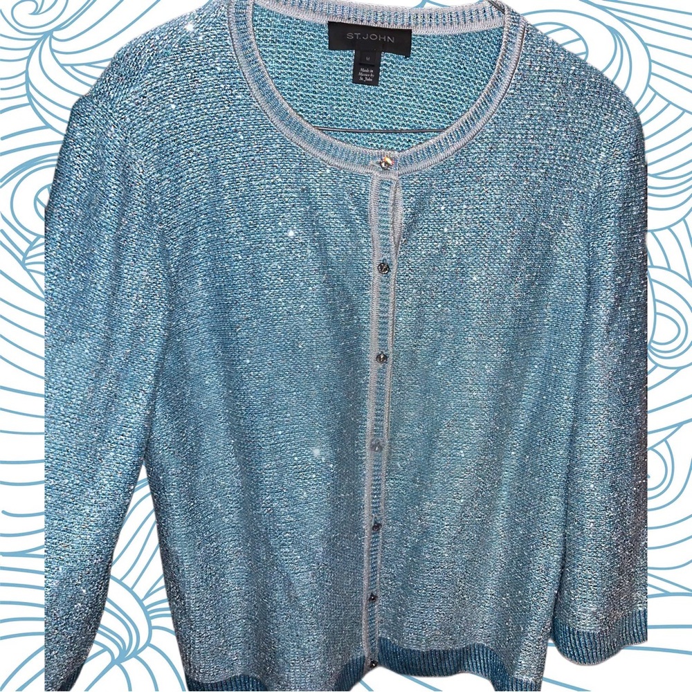 ST JOHN SWEATER VEST AND CARDIGAN SET SIZE MEDIUM Women’s